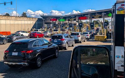 United States Border station along the Caravan Ferry Crossing Route