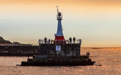 Breakwater Lighthouse in Victoria Harbor as seen on the Whale Watching Tour