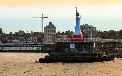View of the Breakwater Lighthouse in Victoria Harbor as seen on the Whale Watching Tour