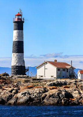 The Race Rocks Lighthouse as seen on the Whale Watching Tour