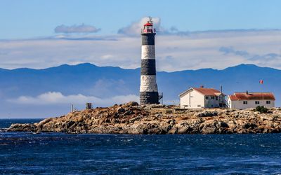 Race Rocks Lighthouse station as seen on the Whale Watching Tour