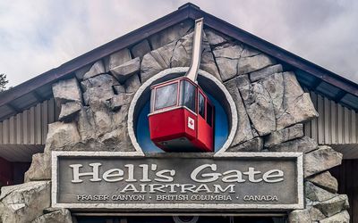 Entrance to the airtram at Hells Gate