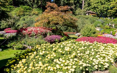 The Sunken Garden in Butchart Gardens
