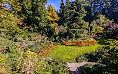 The Sunken Garden in Butchart Gardens