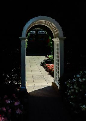 Entrance to the Italian Garden in Butchart Gardens