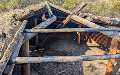 Collapsed Pit-house at the NkMip Desert Cultural Centre