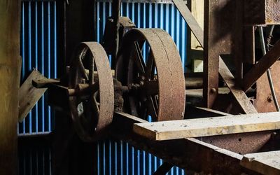 Machinery at the Mill at the Britannia Mine National Historic Site