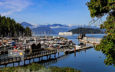Port along the Sea to Sky Highway in British Columbia