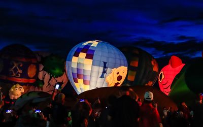 Albuquerque Balloon Fiesta – October 10 Special Shapes Glowdeo – New Mexico