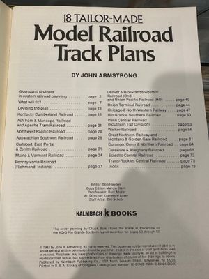 18 Tailor Made Model RR Track Plans John Armstrong 1983 TOC.jpg