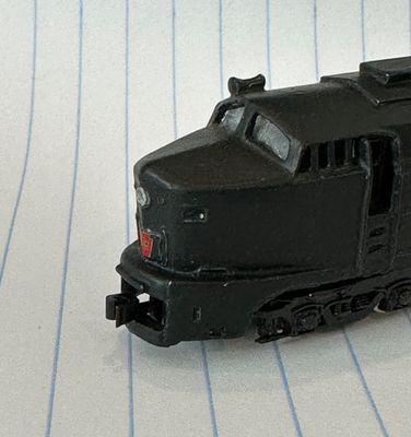 Baldwin Passenger Shark dummy A-unit inside 4 coupler closeup.jpg