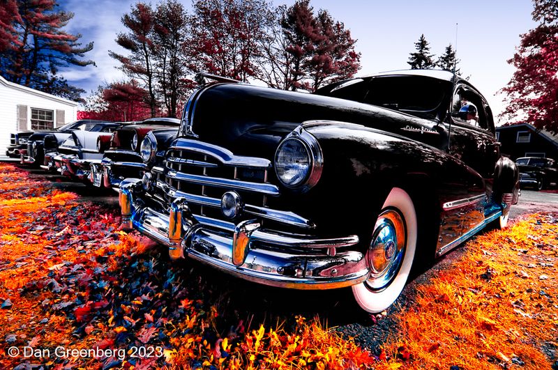 1948 Pontiac and others - mixed Infrared treatments