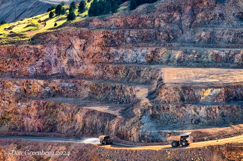 Gold Mine with Giant Trucks