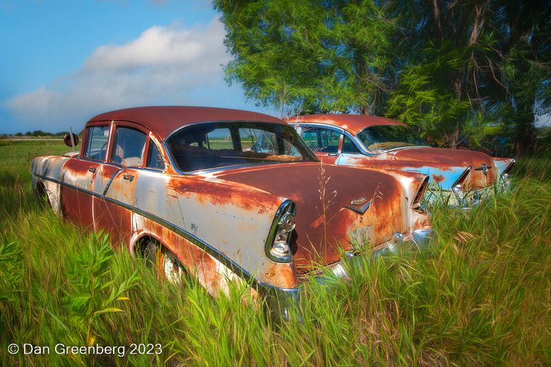 1956 Chevy and Buick