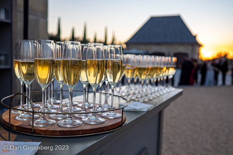 Champagne at a Wedding