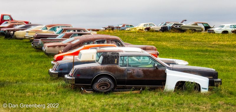 A Row of Oldsmobiles