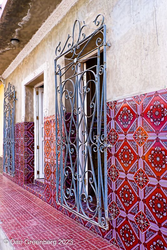 Ornate Tile and Wrought Iron