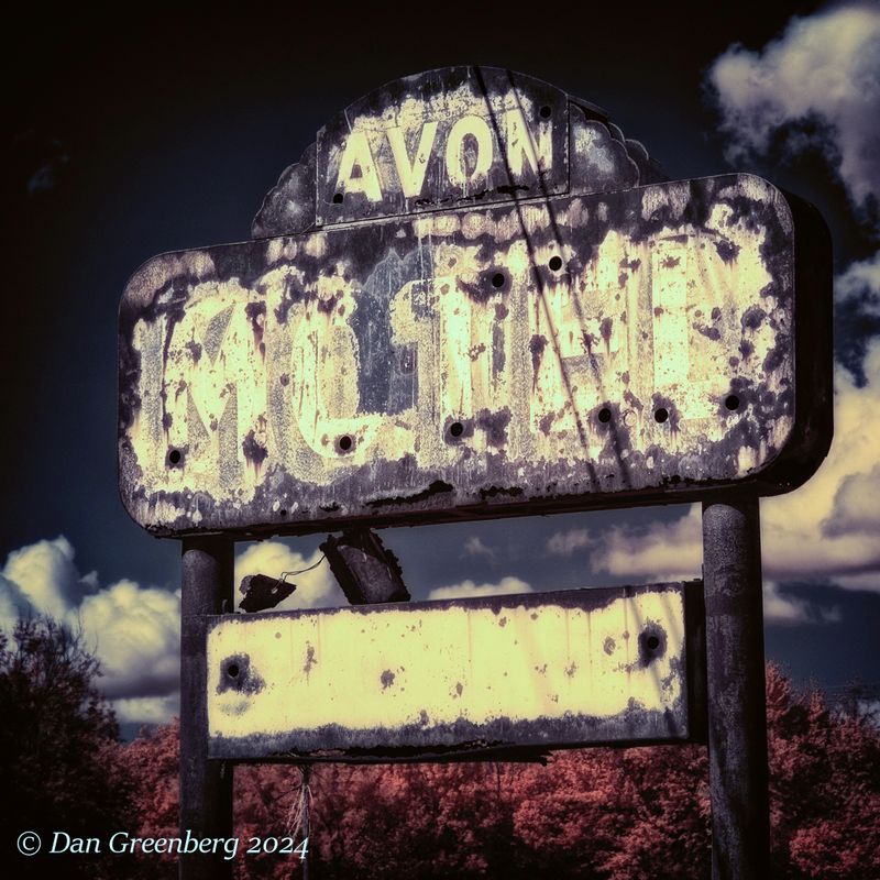 Very Old Route 66 Motel Sign