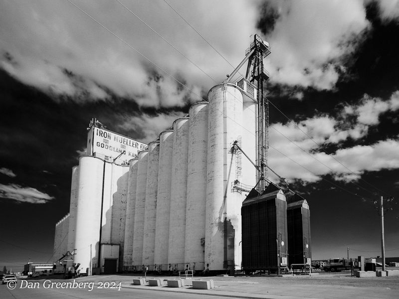 Tall Grain Silos