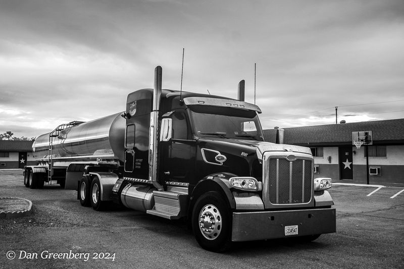 Gleaming Gasoline Tanker