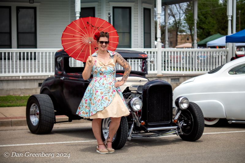 Kelley and her 1930 Ford Model A