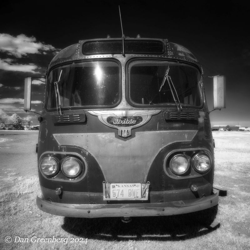 The Face of a Flxible Bus
