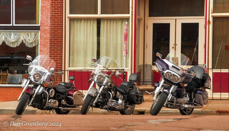 Three Motorcycles