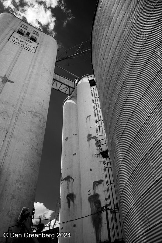 Surrounded by Grain Elevators