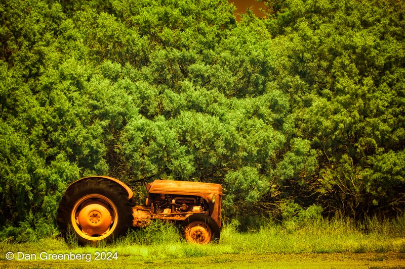 An Old Orange Tractor
