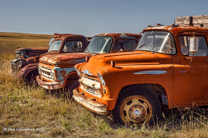 1956 Chevy Truck and 3 Friends
