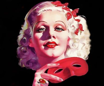 Jean Harlow and her red coda stone
