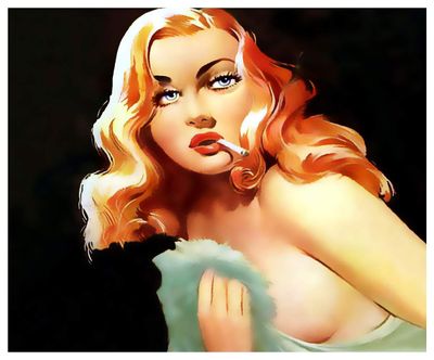 flaming blue eyed doll