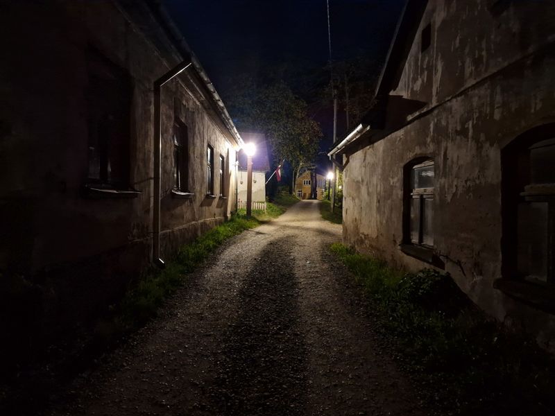 Kuldiga at night