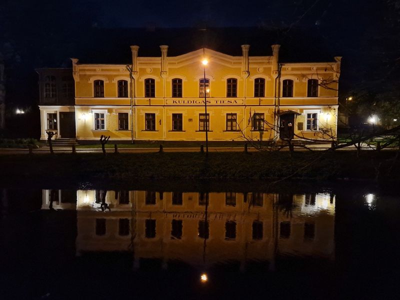 Kuldiga at night