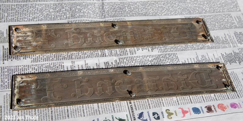 Spare Name Plate Back