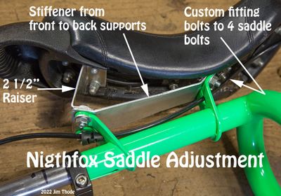 Nightfox Saddle adjustment