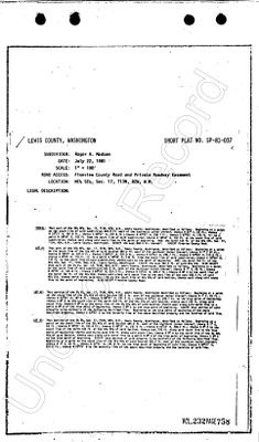 Short Plat SP-81-037 AFN 892176 Page 1 of 3