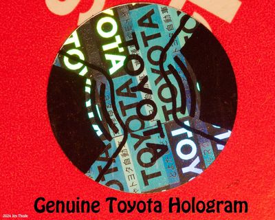 Genuine Toyota Hologram