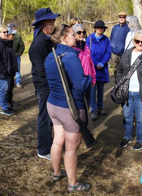 Our nature walk guide carried bear protection