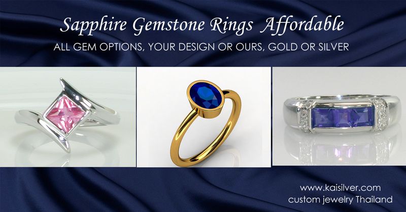 Sapphire Gemstone Rings, Kaisilver Explains Affordable Sapphire Ring Pricing 
