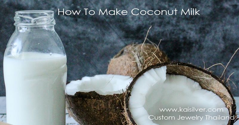 Coconut Milk Popular In Thailand, How To Make Coconut Milk and Cream 