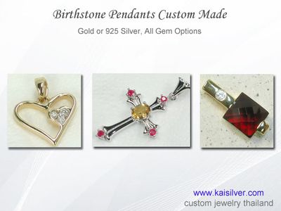 Jewelry In Gold And Silver, Custom Jewelry With Gemstones Of Your Choice