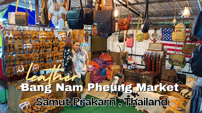 Thai Leather Belts, Bags, Purses And Shoes At Weekend Market 