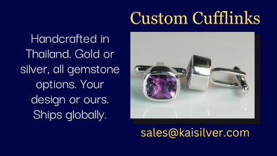 Cufflinks In Gold Or Silver, Your Design Or Ours  Kaisilver Custom Cufflinks