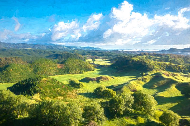 19a Nov 2022 - Hills to the south of Kawerau given a Van Gogh treatment