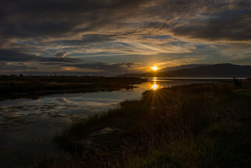 Sunset, Waikanae River estuary - taken back in 2016 just before we moved up here