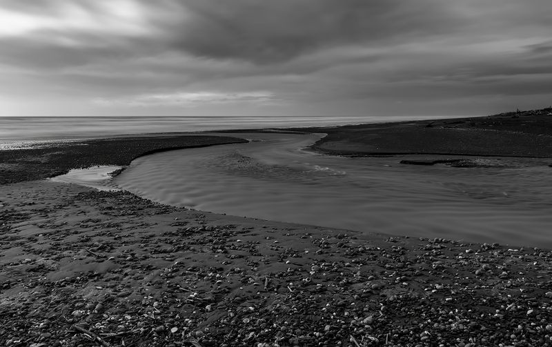 Mangaone Stream at Te Horo Beach