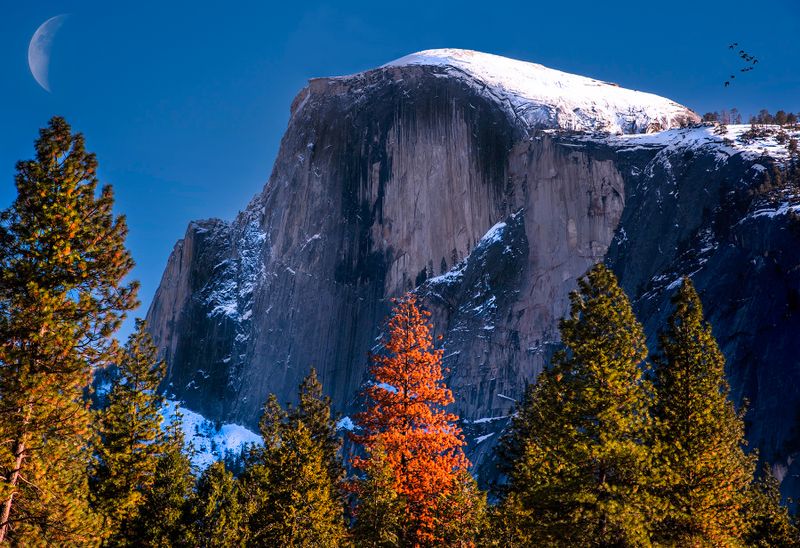 Half Dome when the sky cleared