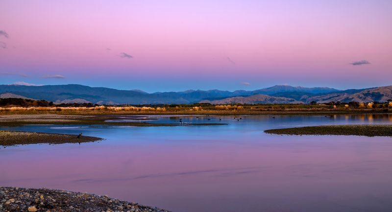 11 May 2024 - Otaki  Estuary before the Aurora