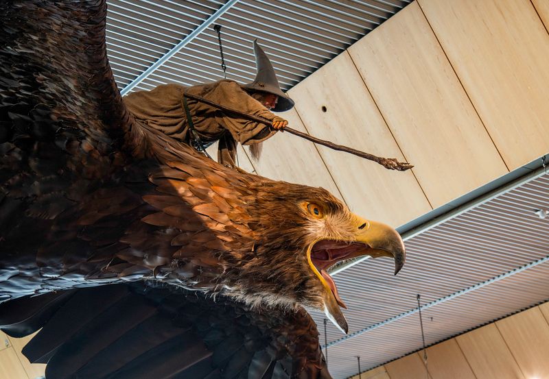 Gandalf rides one of our big eagles - Wellington Airport terminal